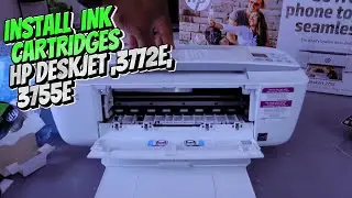 How To Install Ink In HP Deskjet 3755e,3722e Printer
