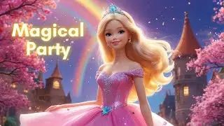 Magical Princess Barbie's Colorful Party Adventure! #childrensstory #story