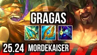 GRAGAS vs MORDEKAISER (TOP) | 38K damage | KR Master | 25.24