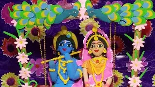 Radhe Krishna murti Making 🙏🏻 how to makeRadhe krishna murti making process💕#shorts#ytshort #diy