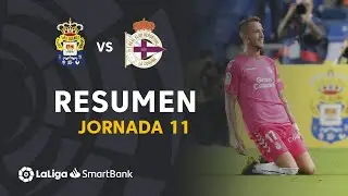 Resumen de UD Las Palmas vs RC Deportivo (3-0)