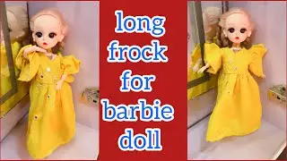 DIY_🌼 Sunshine Princess Doll Dress 🌼 | Elegant Yellow Handcrafted Doll Outfit|Kiran'sDoll