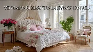 Soft Pink & Cream French Bedroom Ideas | Maison du Monde Style