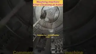 Washing machine Filter Cleaning At home 🏡 #shorts #washingmachine #ytshort #service #tech