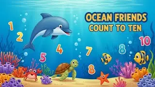 Ocean Friends Count to Ten | Underwater Counting Song for Kids | Animagic Studio