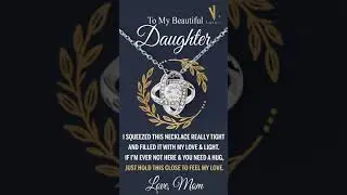 Larvincy Jewelry - To My Daughter Necklace From Mom - Necklaces For Daughter From Mom