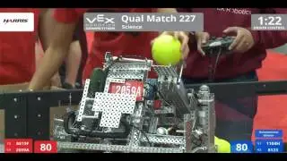 VEX Worlds 2016 - VRC High School - Science - Qual 227 (8615F 2059A) 159 vs 239 (1104H 8123)