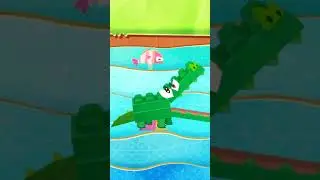Animal Puzzle games crocrodile #shorts #kidsvideo @fufukidstvch