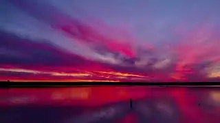 BEAUTIFUL PINK SUNSET 1 HOUR OF RELAXING MUSIC FOR MEDITATION