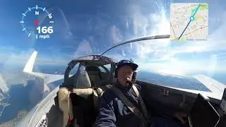 Cruising down to Tom&rsquo;s River at 8,500&rsquo; in the CozyIII experimental aircraft