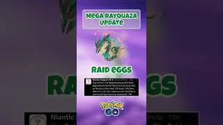 Mega Rayquaza Elite Raid Egg Update #pokemon #pokemongo #shinypokemon #rayquaza