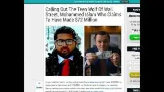 Calling Out The Teen Wolf Of Wall Street Who Made $72 Million