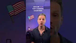 🇺🇸 ASYLUM IN USA: Top 5 Winning Countries #asylum #border #immigration #immigrationlawyer #shorts