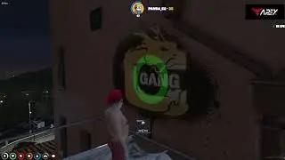 Francis Sprays Chang Gang Logo on Clean Manor Wall