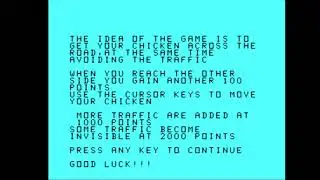 Ti99/4A Typed in Game from the Magazine :- Home Computer weekly (motorway)