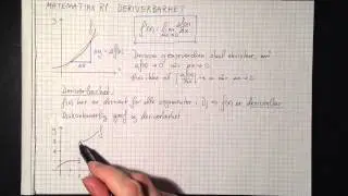 Matematikk R1: Derivasjon: Deriverbarhet