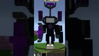 Patung Titan Tv Man Di Minecraft 😎