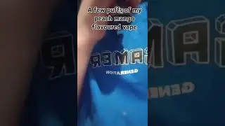 A few hits on my peach mango vape #shorts #viral #vape