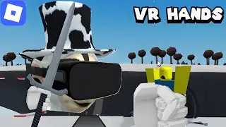 white tubby plays vr hands in roblox
