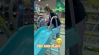 Slides in the shop! 😁 #kids #play #everywhere #shorts #mitosadventures