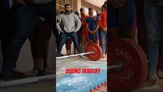 200kg Deadlift National selection game || Sonu Chauhan lifter || mini vlogs2.5  #deadlift