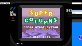 Super Columns Walkthrough (2024) Sega Game Gear 4K HD
