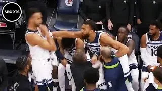 Rudy Gobert Punches His Own Teammate During Playoff Game