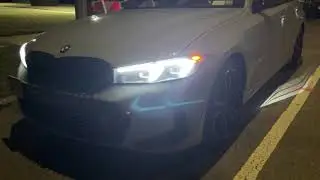 2023 BMW 330i Headlight Animation and Sound Lock and Unlock at night