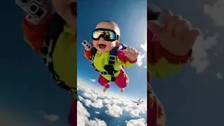 Baby Skydives With No Fear&mdash;And It&rsquo;s Hilarious 😂🪂 #SkydivingBaby #BabyAdventure #TooCute