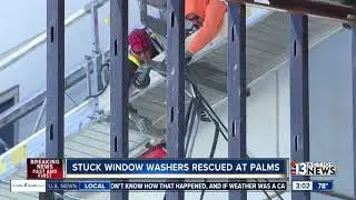 Window washers at Palms hotel-casino rescued