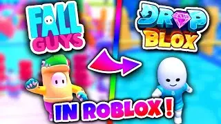 Roblox DROP BLOX But Video Goes SUPER CRAZY | Roblox Fall Guys
