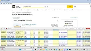 Yellow Pages Scraping 2025- Instant Data Scraper( 100% Free)