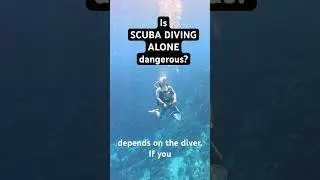 How dangerous is SOLO scuba diving without a dive buddy? 🤷&zwj;♂️🤿 #scubadiving #solotravel #divebuddy