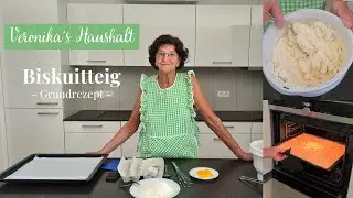 Biskuitteig backen (Grundrezept) || Biskuitrolle TEIL 1
