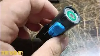 Laser visual fault locator conversation to rechargeable 18650 Battery. #Fiber FTTH OLT