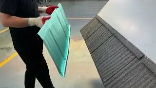 Interlocking Stone Coated Metal Roof Tile Installation