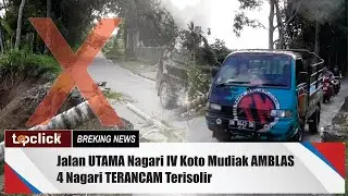 Jalan Utama Masyarakat IV Koto Mudiak Amblas di TERJANG BANJIR I topclick id