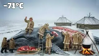 5000kg Giant Whale A Gift From Nature At -71&deg;C In Yakutia | Saving An Entire Village