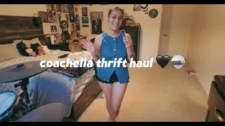 coachella thrift try on haul ✰