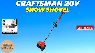 Электрическая лопата для снега CRAFTSMAN 20 В &mdash; распаковка