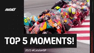 Top 5 Moto3&trade; Moments | 2023 #CatalanGP