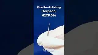 Fine Grit Pre-Polishing Torpedo Bur | Diamond Dental Bur