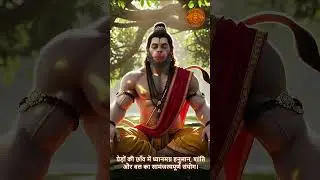 वृक्ष छाया में ध्यानस्थ हनुमान | Meditative Hanuman Under Tree &ndash; Power of Peaceful Restraint 🚩