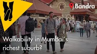 Walking in Bandra, Mumbai's richest suburb.
