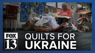 Utah volunteers make quilts for Ukraine