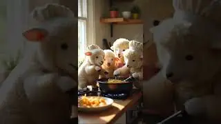 Sheep Chef: Watch These Furry Friends Cook Noodles#shorts #ytshorts #youtube #youtuber #youtubeshort