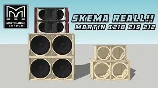REAL SKEMA BOX MARTIN S218 215 212 PLAN MARTIN S218 215 212 SUBWOOFER