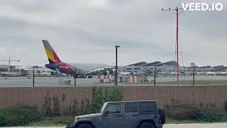 LAX Plane Spotting: Airbus A380 Departure and 2-in-1 Shot!