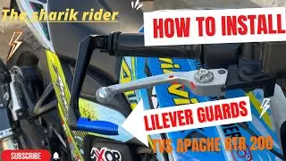 How to install? ￼ lever guards ￼ protect your bike liver Apache RTR, 200 BS6 #rider #modified￼