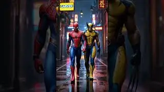AI Spiderman yellow boy mix and one man funny shorts #ultimatespiderman #spectacularspiderman